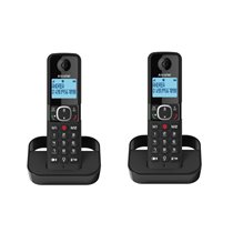 F860 DUO EU Teléfono DECT Identificador de llamadas Negro