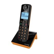 S280 Teléfono DECT Identificador de llamadas Negro, Naranja