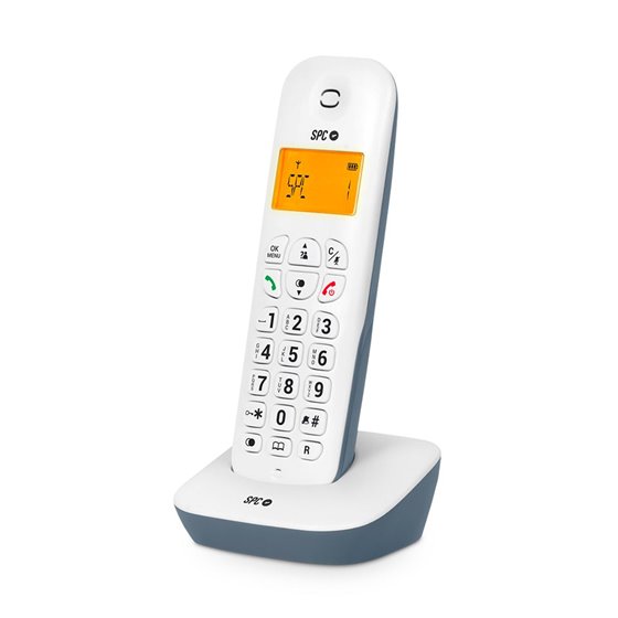 Air Teléfono analógico Identificador de llamadas Azul, Blanco