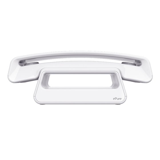 ePure3 Iconic Teléfono DECT Identificador de llamadas Blanco