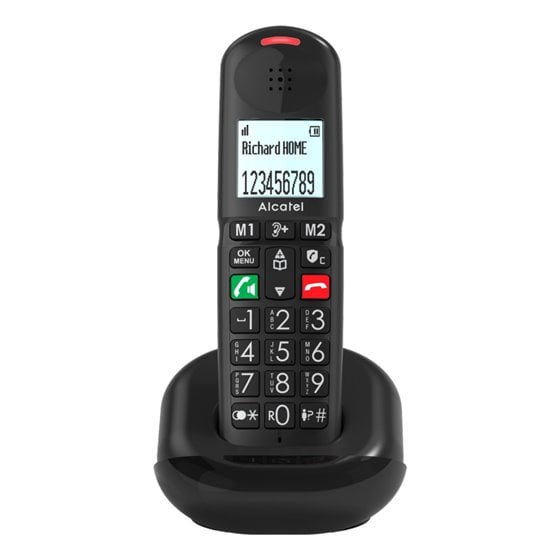 XL685 Duo EWE Teléfono analógico Identificador de llamadas Negro