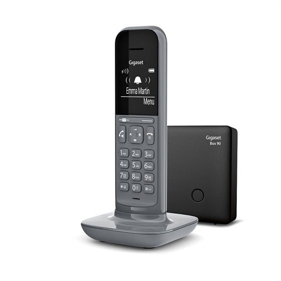 CL390 Teléfono DECT/analógico Identificador de llamadas Gris