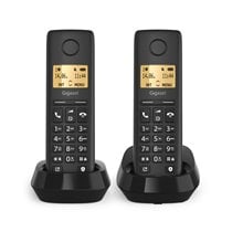 BASIC 100 DUO Teléfono DECT/analógico Identificador de llamadas Negro