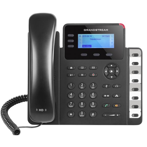 GXP1630 teléfono IP Negro 3 líneas LCD