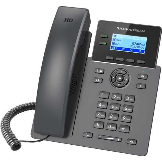 GRP2602 teléfono IP Negro 2 líneas LCD