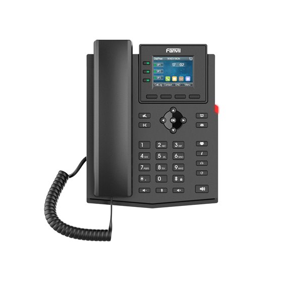 X303G teléfono IP Negro 4 líneas LCD
