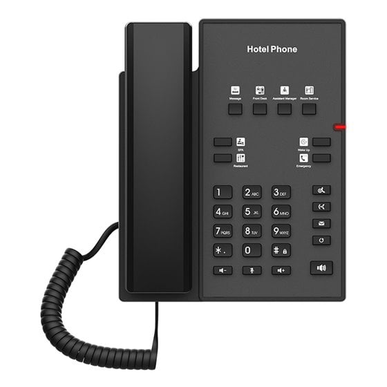 H1 teléfono IP Negro 2 líneas