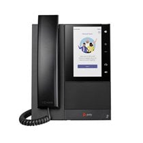 Teléfono multimedia empresarial Poly CCX 505 para Microsoft Teams y habilitado para alimentación a través de Ethernet (PoE)