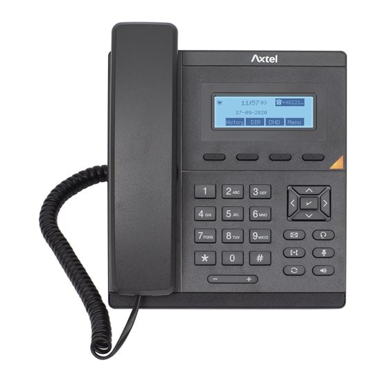 AX-200 teléfono IP Negro 1 líneas LCD