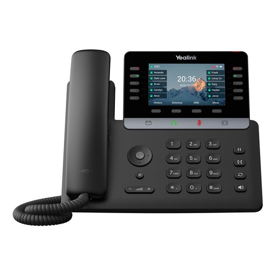 T74W teléfono IP Negro LCD Wifi