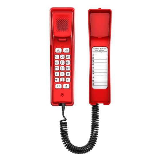 H2U-R teléfono IP Rojo 2 líneas
