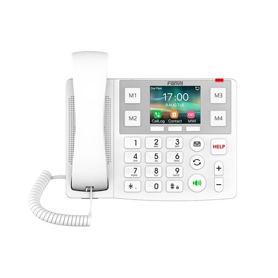 X305 teléfono IP Blanco 2 líneas LCD Wifi