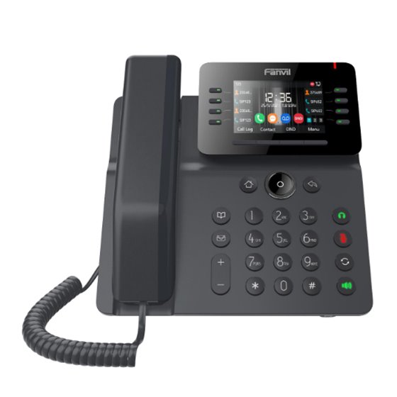 V64 teléfono IP Negro 12 líneas LCD Wifi