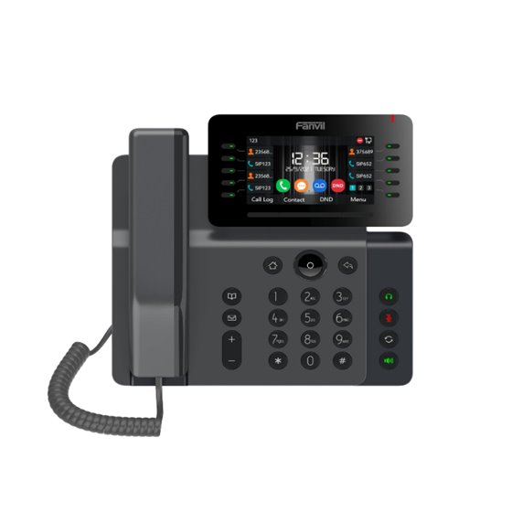 V65 teléfono IP Negro 20 líneas LCD Wifi