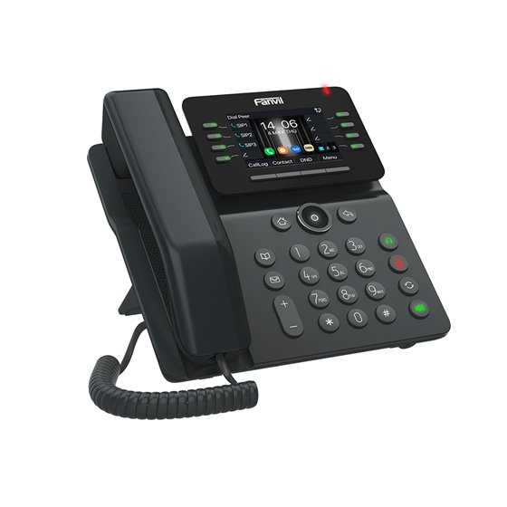 V63 teléfono IP Negro 6 líneas LCD Wifi