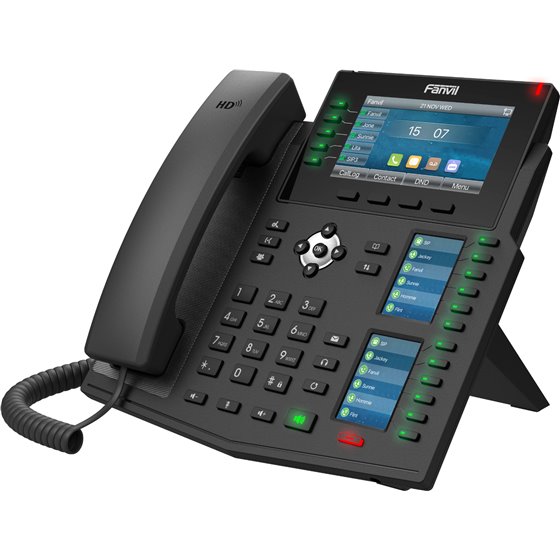 X6U V2 teléfono IP Negro 20 líneas LCD Wifi