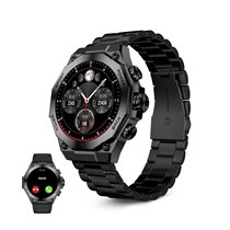 Smartwatch Titanium, Pantalla AMOLED 1,43", 2 correas, Aut. 5 días, Modos deporte y salud, Llamadas, Asistentes voz, Negro