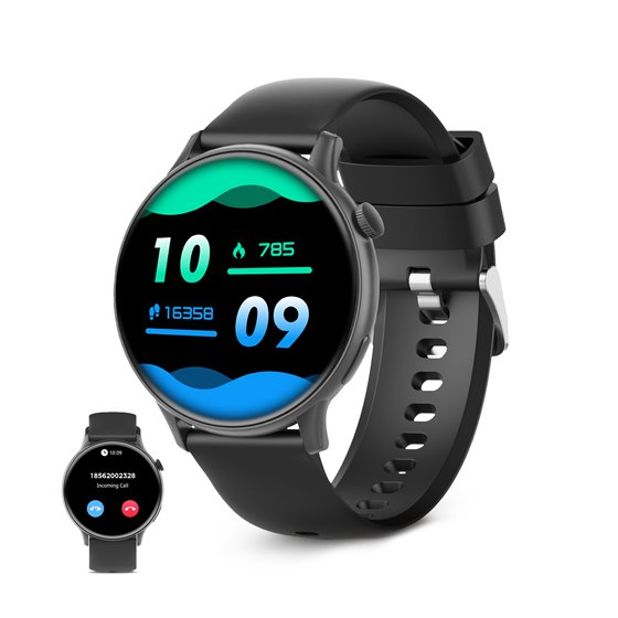Smartwatch Core 2, Pantalla AMOLED 1,43", Aut. 5 días, Modos deporte y salud, Llamadas, Asistentes de voz, Negro