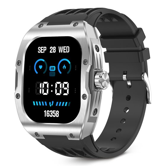 Smartwatch Hero, Pantalla AMOLED 1,95", Aut. 7 días, Modos deporte y salud, Asistentes de voz, IP68, Negro