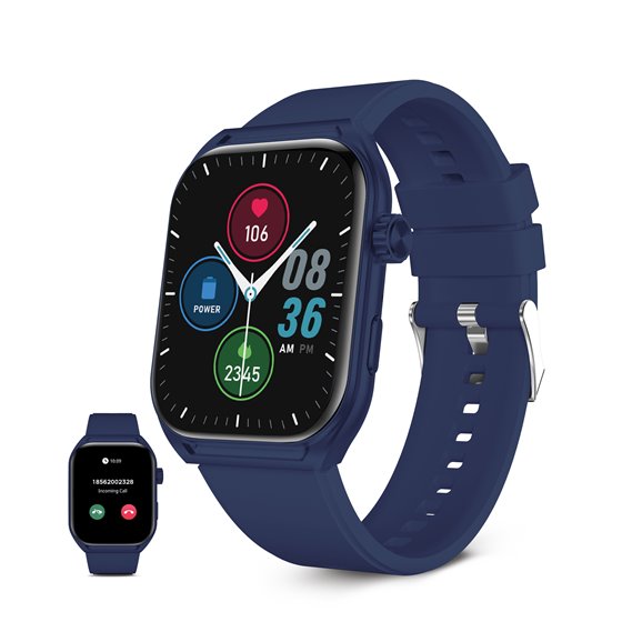 Smartwatch Urban Move, Pantalla AMOLED 2.06", Autonomía 5 días, Modo deporte y salud, Manos libres, IP67, Azul