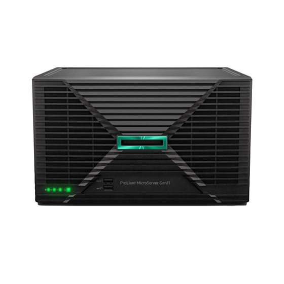 ProLiant MicroServer Gen11 E-2414 2.6GHz 4-core 1P 16GB-U VROC 4LFF-NHP 180W External PS Server