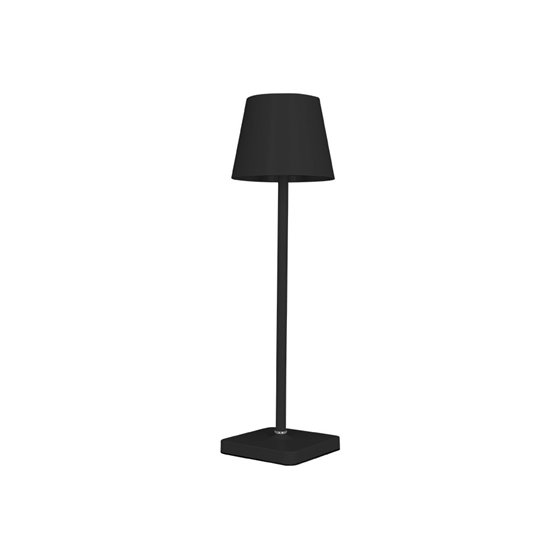 Lampara de escritorio q-connect nova led 2w 200 lm metalica tactil recargable usb-c color negro