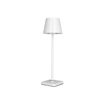 Lampara de escritorio q-connect nova led 2w 200 lm metalica tactil recargable usb-c color blanco