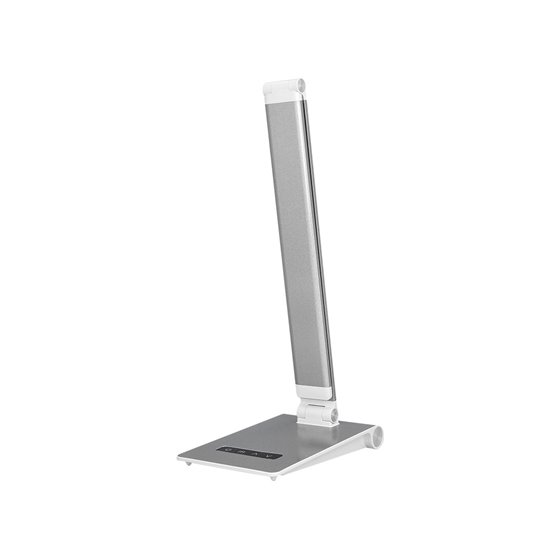 Lampara de escritorio q-connect sirio led 13w 800 lmtactil 3 niveles de color brillo regulable color plata
