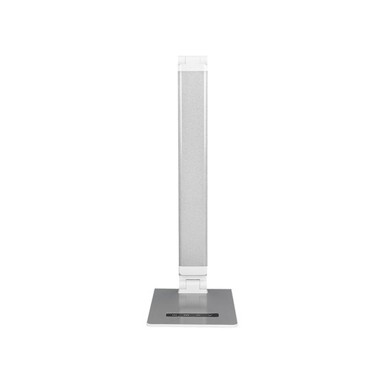 Lampara de escritorio q-connect sirio led 13w 800 lmtactil 3 niveles de color brillo regulable color plata