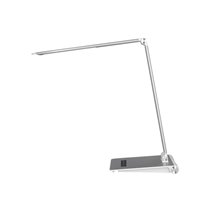 Lampara de escritorio q-connect sirio led 13w 800 lmtactil 3 niveles de color brillo regulable color plata