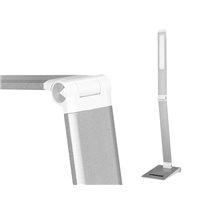 Lampara de escritorio q-connect sirio led 13w 800 lmtactil 3 niveles de color brillo regulable color plata