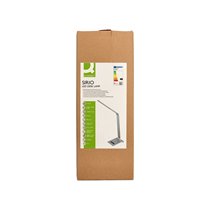 Lampara de escritorio q-connect sirio led 13w 800 lmtactil 3 niveles de color brillo regulable color plata