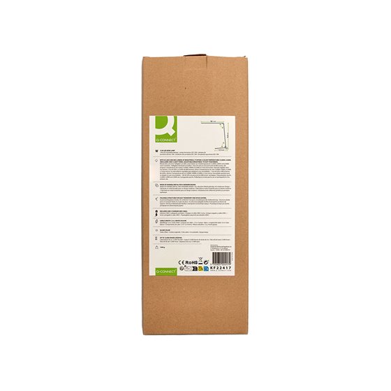 Lampara de escritorio q-connect sirio led 13w 800 lmtactil 3 niveles de color brillo regulable color plata