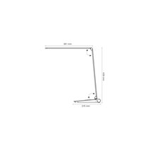 Lampara de escritorio q-connect sirio led 13w 800 lmtactil 3 niveles de color brillo regulable color plata