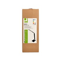 Lampara de escritorio q-connect sirio led 13w 800 lmtactil 3 niveles de color brillo regulable color negro