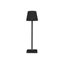 Lampara de escritorio q-connect nova led 2w 200 lm metalica tactil recargable usb-c color negro