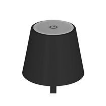 Lampara de escritorio q-connect nova led 2w 200 lm metalica tactil recargable usb-c color negro