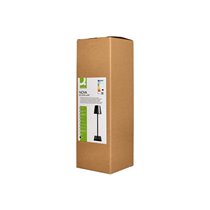 Lampara de escritorio q-connect nova led 2w 200 lm metalica tactil recargable usb-c color negro