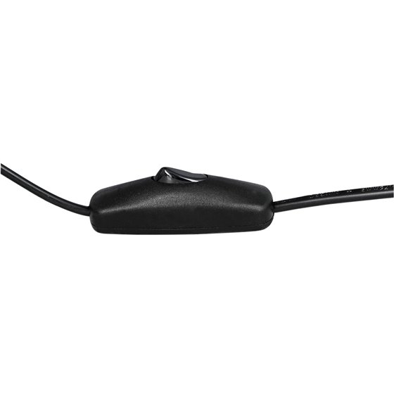 Lampara de escritorio q-connect antares metalica conpinza interruptor brazo doble 3 articulaciones color negro