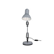 Lampara de escritorio q-connect polaris metalica coninterruptor brazo doble 3 articulaciones color plata
