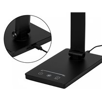 Lampara de escritorio q-connect vega led 10w 400 lm tactil 5 niveles de color brillo regulable color negro