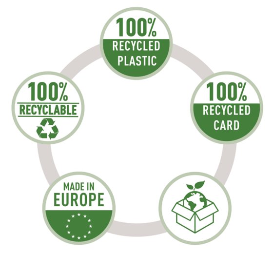 Dispensador de fundas Leitz Recycle A4, 40 unidades