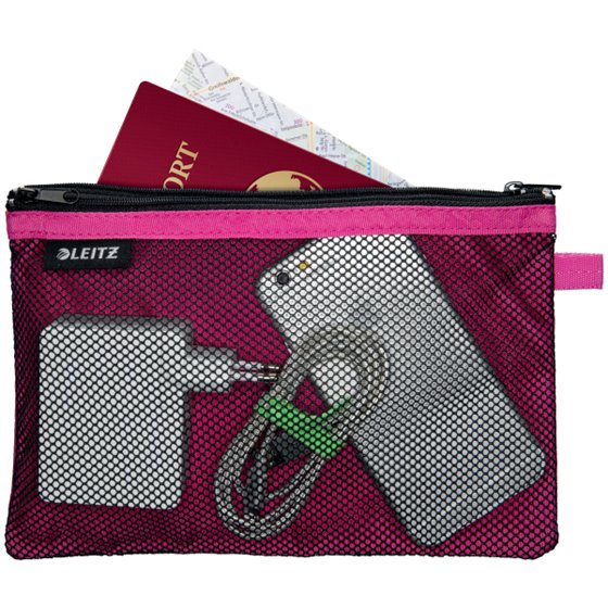 Bolsita de viaje con cremallera con 2 apartados Leitz WOW - L