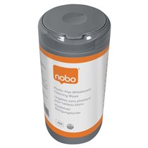 Toallitas limpiadoras biodegradables para pizarras Nobo (pack de 100)