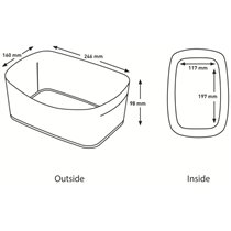 Caja sin tapa Leitz MyBox WOW