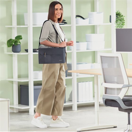 Bolsa de trabajo compacta de tela Leitz para Hot Desking