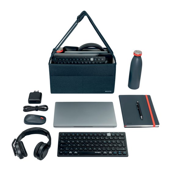 Bolsa de trabajo compacta de tela Leitz para Hot Desking