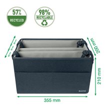 Bolsa de trabajo compacta de tela Leitz para Hot Desking