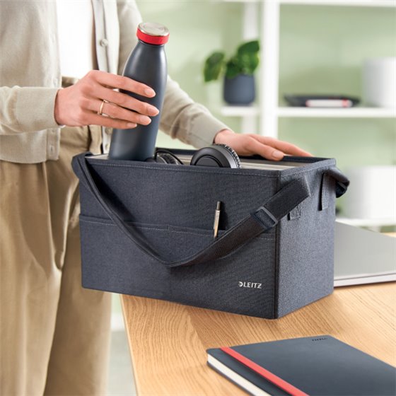 Bolsa de trabajo compacta de tela Leitz para Hot Desking