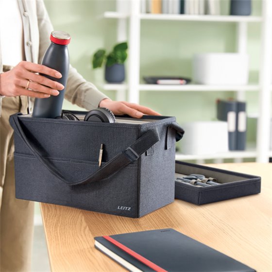 Bolsa de trabajo de tela compacta Leitz para Hot Desking con tapa